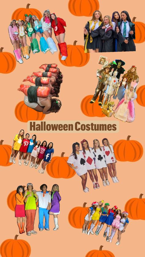 heyy!! i’m so excited for halloween 🎃🫶 here are some group halloween costumes!! Halloween Costumes Group, Group Halloween Costumes, Cute Halloween Costumes, Cute Halloween, Halloween Outfits, Rapunzel, Halloween Makeup, So Excited, Halloween Costumes