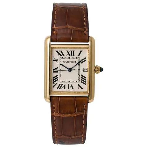 Cartier Tank Louis, Cartier Tank Solo, Michael Kors Shop, Vintage Watches Women, Brown Watches, Cartier Tank, Cartier Watch, Classy Jewelry, Jewelry Lookbook