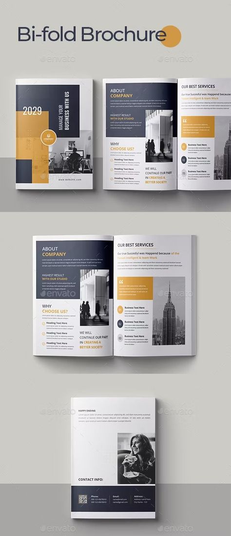 Bifold Brochure, Print Templates | GraphicRiver Logo Presentation, Brochure Print, Bi Fold Brochure, Popular Fonts, Brochure Design Template, Business Brochure, I Try, Cmyk Color, Marketing Materials