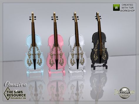 Sims 4 Instruments, Sims 4 Cc Violin, Sims 4 Instruments Cc, Sims 4 Cc Instruments, Sims 4 Music Cc, Ts4cc Furniture, Sims Finds, Sims 4 Traits, Sims Packs