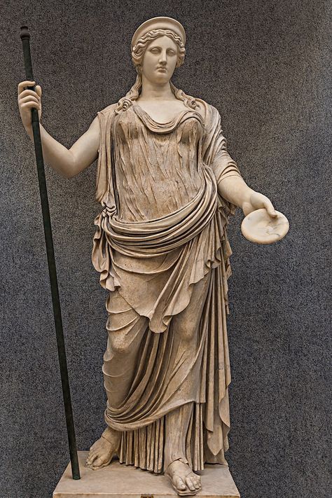 Hera Greek Goddess, Greece Goddess, Greek Goddess Statue, Greek Goddess Art, Artemis Goddess, Ancient Greek Sculpture, Roman Statue, Goddess Sculpture, Roman Gods