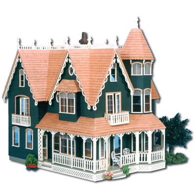 Garfield Dollhouse, Victorian Dollhouse, Dollhouse Kits, Wooden Dollhouse, Miniature Houses, Kids Wood, Room Box, Miniature Furniture, Kit Homes