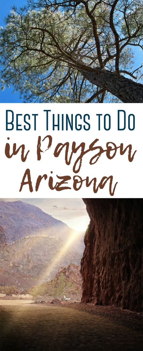 Over 10 of the fun and affordable things to do in Payson - from historical attractions to natural scenery, and eateries to help you enjoy this Arizona gem! Arizona Day Trips, Rainbow Valley, Arizona Attractions, Arizona Aesthetic, City Environment, Payson Arizona, Southwest Travel, Popular Things, Arizona Adventure