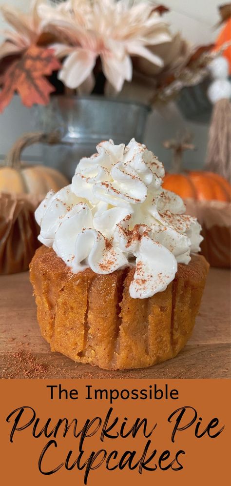 The Impossible Pumpkin Pie Cupcake is super easy to make and tastes just like a piece of pumpkin pie! They don’t require a complicated crust, and are bursting with autumn flavor. Impossible Pumpkin Pie Cupcakes, Impossible Pumpkin Pie, Broccoli Cheddar Quiche, Carrot Souffle, Cheddar Quiche, Pumpkin Pie Cupcakes, Broccoli Quiche, Pie Cupcakes, From Scratch Recipes