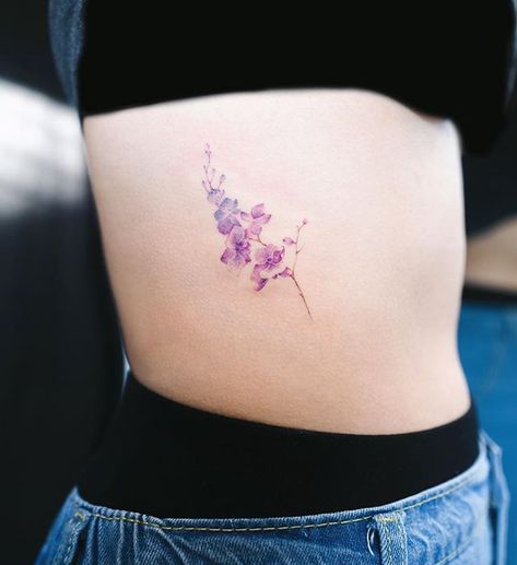 💐🤲🏻.#soltattoo#tattoo Purple Orchid Tattoo, Orchid Tattoo Meaning, Lady Bug Tattoo, Orchid Tattoo, Bug Tattoo, Bouquet Tattoo, Daisy Tattoo, Best Tattoos For Women, Plant Tattoo