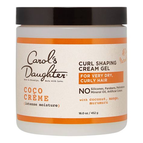 Coco Creme Curl Shaping Cream Gel Carol's Daughter Hair Products, Gel For Curly Hair, Best Curl Cream, Carols Daughter, Carols Daughter Products, Curl Defining Cream, Hair Milk, Wash N Go, Curl Cream