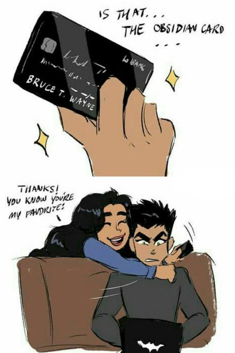 Damian Wayne X Mari Grayson, Mari Grayson, Nightwing Young Justice, Dc Comics Funny, Superhero Comics Art, Nightwing And Starfire, Batfamily Funny, Teen Titans Fanart, Batman Funny