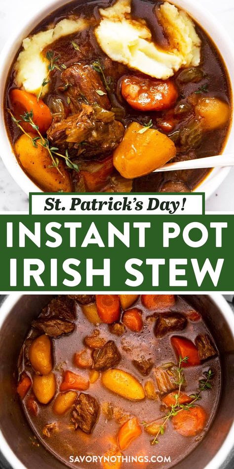 Irish Guiness Beef Stew Instant Pot, Irish Stew Recipe Guinness Instant Pot, Guinness Stew Instant Pot, Beer Stew Instant Pot, Irish Stew Recipe Instant Pot, Instapot Irish Stew, Guiness Stew Instapot, Meals For A Cold Day Comfort Foods, Instapot Guiness Beef Stew