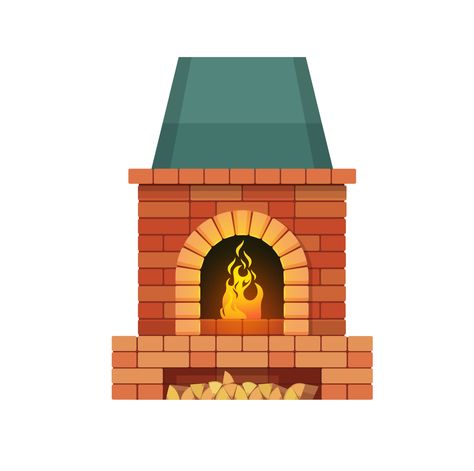 Download the Brick fireplace with firewood and burning fire 23526405 royalty-free Vector from Vecteezy for your project and explore over a million other vectors, icons and clipart graphics! Chimney Illustration, Fireplace Drawing, Burning Fire, The Brick, Brick Fireplace, Vector Art, Vector Free, Fireplace, Royalty