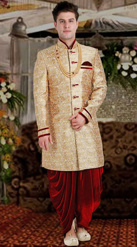 Sherwani Design, शादी की तस्वीरें, Men Sherwani, Indian Groom Dress, Sherwani For Men Wedding, Indian Bride Photography Poses, Groom Dress Men, Indian Groom Wear, Wedding Dresses Men Indian