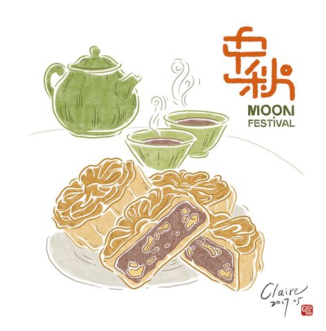 Careers Moon Festival Illustration, Festival Illustration, Desserts Drawing, Mooncake Festival, Chinese Posters, Chinese Festival, Moon Festival, Cartoon Artwork, Event Poster Design