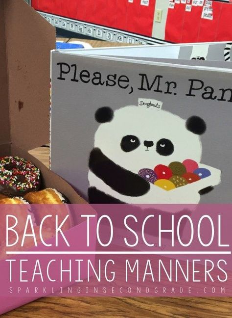 Teaching manners is an essential task during the first few days back to school. This fun read aloud can help you teach your kids manners! Please Mr Panda, Manners Preschool, Circle Activities, Manners Activities, Manners For Kids, Reading Inspiration, September Themes, Teaching Manners, Responsive Classroom