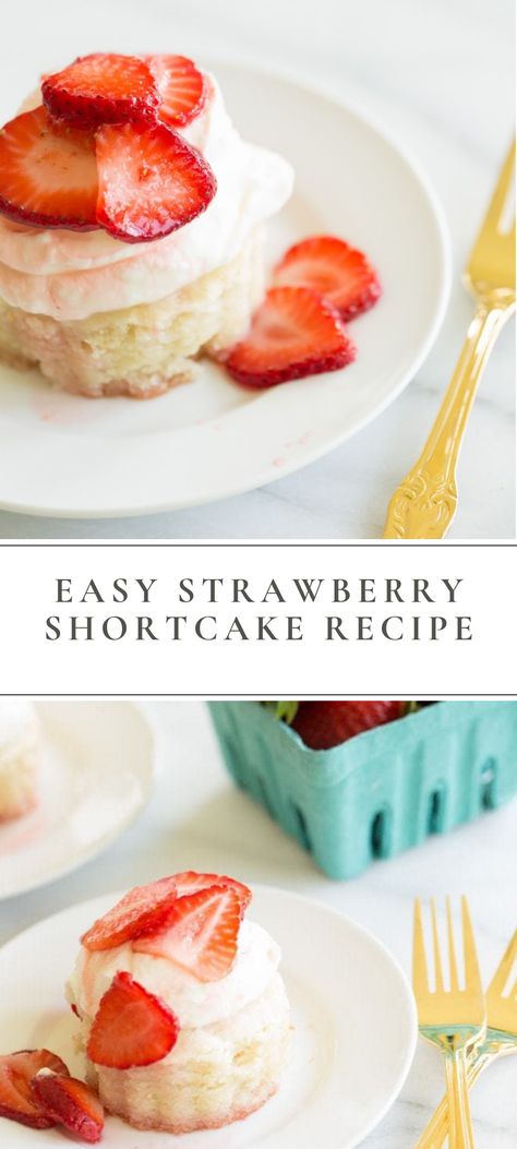 Easy Strawberry Shortcake Recipe, Strawberry Shortcake Recipe Easy, Strawberry Shortcake Recipe, Easy Strawberry Shortcake, Cold Cake, Cheap Clean Eating, Strawberry Shortcake Recipes, Shortcake Recipe, Zucchini Cake