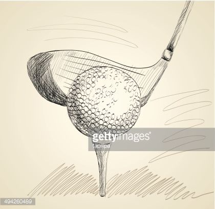 sketch of a golf ball. Hand drawn illustration Golf Drawing, Golf Birthday Gifts, Golf Ball Gift, Golf Ball Crafts, Golf Cards, Golf Techniques, Golf Art, Golf Tips For Beginners, Golf Practice