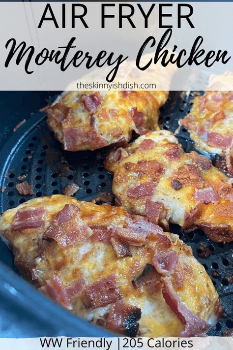 Skinnyish Dish, Air Fryer Recipes Chicken Breast, Monterey Chicken, Cooks Air Fryer, Air Fried Food, Air Fryer Oven Recipes, Air Fry Recipes, Air Fryer Recipes Chicken, Air Fryer Dinner Recipes