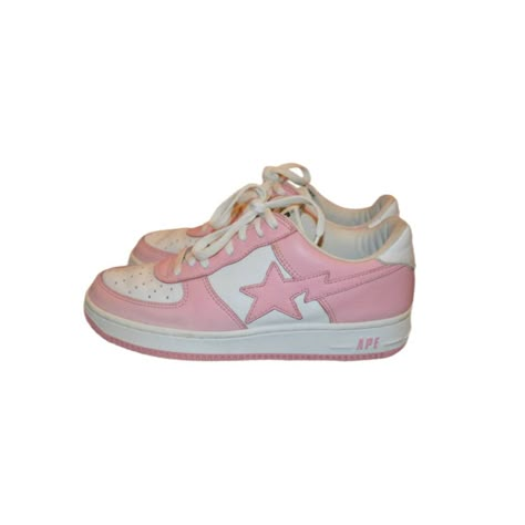 Pink Star Shoes, Pink Y2k Shoes, Y2k Shoes Png, Shoe List, Shoes Png, Bape Sta, 2000s Pink, Streamer Dr, Y2k Shoes