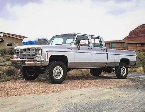 1977 Chevrolet K20 Crewcab Chevy K30, 87 Chevy Truck, Vintage Chevy Trucks, Lifted Jeeps, Dream Trucks, C10 Chevy Truck, Custom Chevy Trucks, Old Pickup, Chevy Pickup Trucks