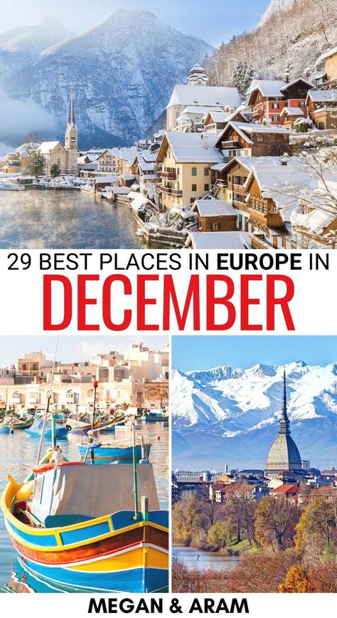 Malta In December, Barcelona In December, Rome In December, Europe In December, Paris In December, December Travel, Travel Europe Cheap, Best Places In Europe, London In December