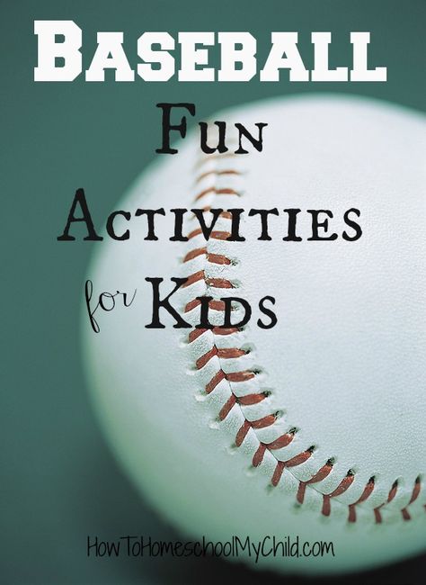 Baseball fun activities for kids from HowToHomeschoolMyChild.com Baseball Activities Elementary, Preschool Baseball Activities, Baseball Games For Party, Baseball Themed Games, Baseball Games For Kids, Baseball Activities, How To Homeschool, Preschool Planning, Homeschool Elementary