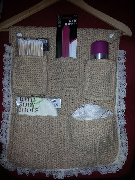 Bathroom caddy Bathroom Caddy, Micro Crochet, Shower Caddy, Bathroom Organizer, Bathroom Organisation, Shower, Knitting, Crochet, Quick Saves