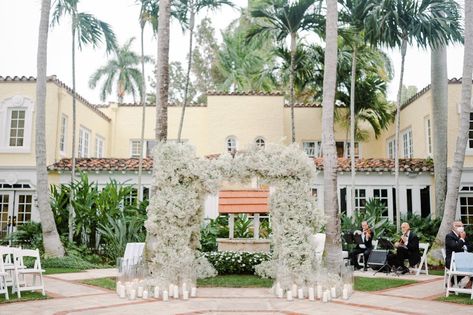 Elegant Wedding at Brazilian Court Hotel in Palm Beach, Florida | Pejy Kash Events | PartySlate Enchanting Wedding, Sparkler Send Off, Baby S Breath, Palm Beach Florida, Sweetheart Table, Beach Florida, Pink And Purple, Palm Beach, Elegant Wedding