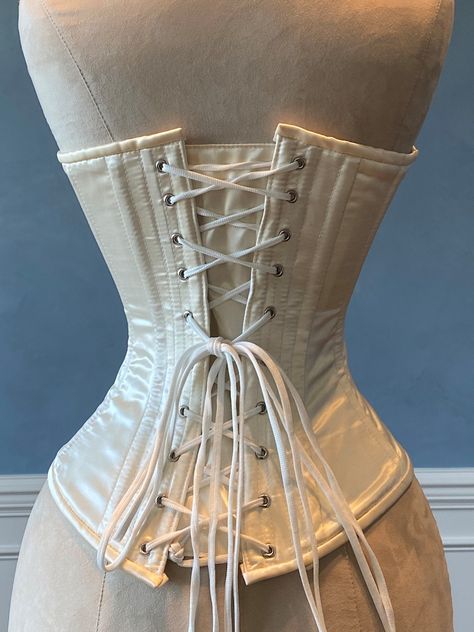 Uni Fashion, Edwardian Corsets, Best Corset, Wedding Corset, Victorian Era Fashion, Cotton Corset, Victorian Corset, Bridal Corset, Modesty Panel