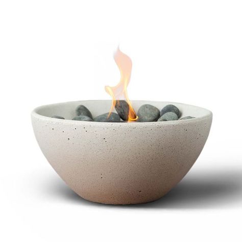 Best Tabletop Fire Pits of 2022 | domino Fire Bowl Table, Table Top Fire Pit, Bowl Garden, Tabletop Fire Bowl, Mexican Beach Pebbles, Tabletop Firepit, Concrete Fire Pits, Sand Table, Fire Features