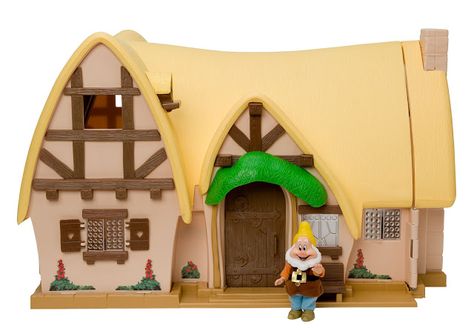 Snow White House, Seven Dwarfs Cottage, Disney Dollhouse, White Doll House, Snow White Cottage, Snow White Prince, Snow White Doll, Wooden House Design, Walter Elias Disney