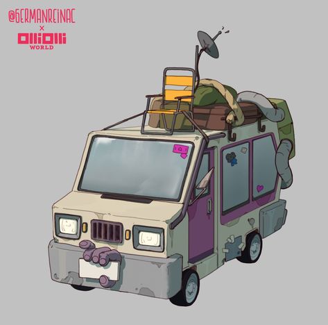 Van Concept Art, 3d Concept, Post Apocalyptic, Concept Art, Art Design, Log In, Log, Entertainment, Media