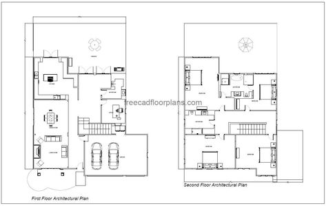 50x60 house plan with garage 1 House Plan With Garage, Pool Houses Plans, House Plans Design, Floor Plans House, One Storey House, 2 Bedroom House Plans, Courtyard House Plans, House Plans 3 Bedroom, Swimming Pool House