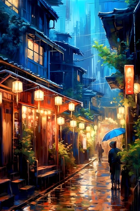 #phonewallpaper #free #abstractart #aidigitalart #digitalprint #aiart #aigeneratedart #midjourney #walldecor #dorm #home #streetview #alley #kyoto Cool Wallpapers Art, Wallpaper For Your Phone, Scenery Wallpaper, Anime Scenery, Phone Wallpapers, Cool Wallpaper, Art Wallpaper, Kyoto, Aesthetic Wallpapers