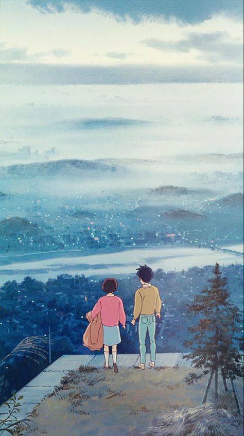 Studio Ghibli Wallpaper, Ghibli Wallpaper, Whisper Of The Heart, Miyazaki Art, Studio Ghibli Background, Personajes Studio Ghibli, Ghibli Artwork, Studio Ghibli Movies, Japon Illustration