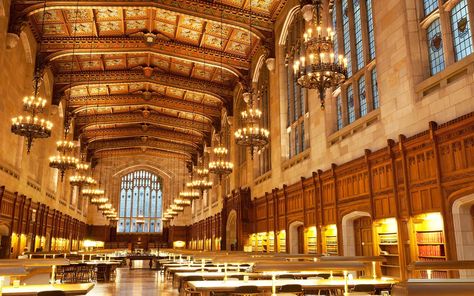 Cook Legal Research Library at the University of Michigan Law School | The college library is one of the staples of American architecture. Read on for 11 of the most beautiful libraries on college campuses around the United States. George Peabody Library, Legal Research, Planets Images, Library Center, Library University, Beautiful Library, College Library, The University Of Chicago, American Architecture