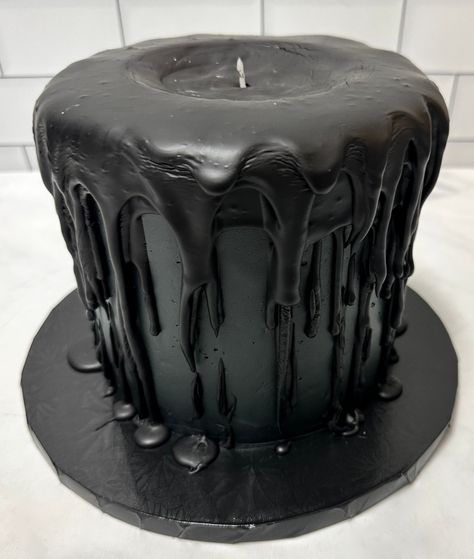 Light the Black Flame Candle and seal your delicious fate 🕯🖤 #blackflamecandle #kupcakekitchen #wantcake #cakeinspiration #hocuspocuscake #cakeart #birthdaycakeideas #birthdayideas #cakedesigner #customcakes #cakelove #cakeartist #3dcake #3dcakes #carvedcake #fondantcakes #birthdaycakeforkids #birthdaycakeformen #birthdaycakeforwomen #birthdaycakeforhim #birthdaycakeforher #cakeforhim #cakeforher #cakeforwomen #cakeforman #cakeforchildren #cakeforkids #santaclarita #santaclaritavalley Black Candle Cake, Flame Cake, Dark Celestial, The Black Flame Candle, Halloween Cakes Easy, Witch Cake, Halloween Deserts, Ghost Photo, Halloween Birthday Cakes