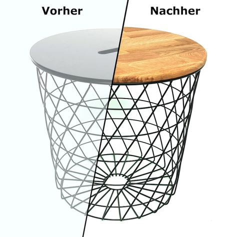 Minimalistischer Couchtisch/Beistelltisch IKEA KVISTBRO Tischplatte Hack - Etsy Schweiz Ikea Kvistbro Hack, Ikea Basket Coffee Table Hack, Ikea Storage Table Kvistbro, Ikea Kvistbro, Minimalist Coffee Table, Coffee And End Tables, Ikea Hack, Kids House, Living Furniture