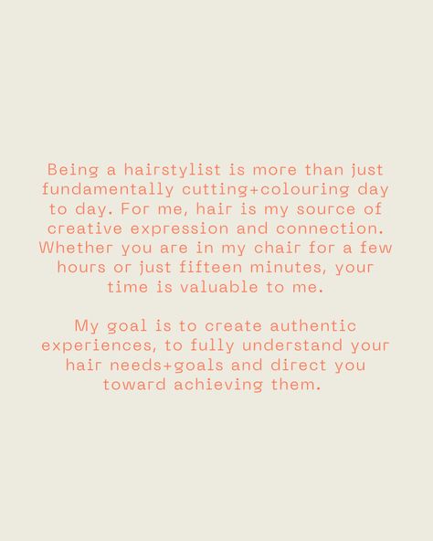 🫶🏻💫⭐️🧡 (This is my application to be your hairstylist) • #chilliwackhair #vancouverhair #hairstylist Hairstylist Content Ideas, Hairstylist Post, Hair Quotes Stylist, Stylist Branding, Salon Suites, Brand Stylist, July 3, Content Ideas, Beauty Quotes