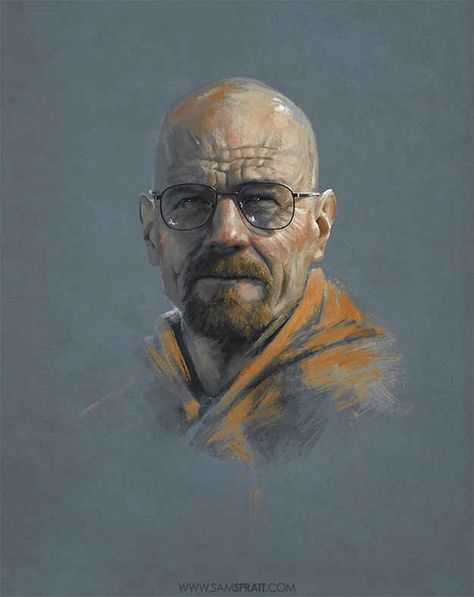 Walter White - Breaking Bad | The Most Amazing Pop Culture Art You Will Ever See Walter White, Breaking Bad, Blue, White, Art