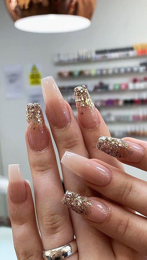 Nail Design Glitter, Nail Art Pictures, New Nail Designs, Long Nail Designs, Nail Design Inspiration, French Nail Designs, Hello Ladies, Nail Designs Glitter, Trim Nails