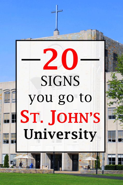 20 Signs You Go To St. John’s University St Johns University Queens, St John’s University, St Johns University, University Dorm, St Johns College, University Dorms, University Graduation, Scavenger Hunts, College Parties