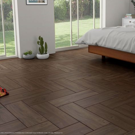 Tile Layout, Wooden Tile, Casas Coloniales, Master Bedding, Bedroom Flooring, Room Flooring, Floor Design, Bed Room, Wooden Flooring