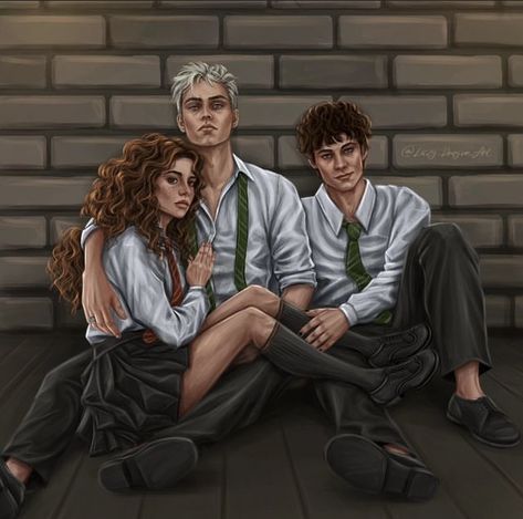 Hermione Granger Fanart, Malfoy Fanart, Draco Hermione, Albus Severus Potter, Romantic Stuff, Draco And Hermione Fanfiction, Theodore Nott, Scorpius Malfoy, Draco Malfoy Fanart