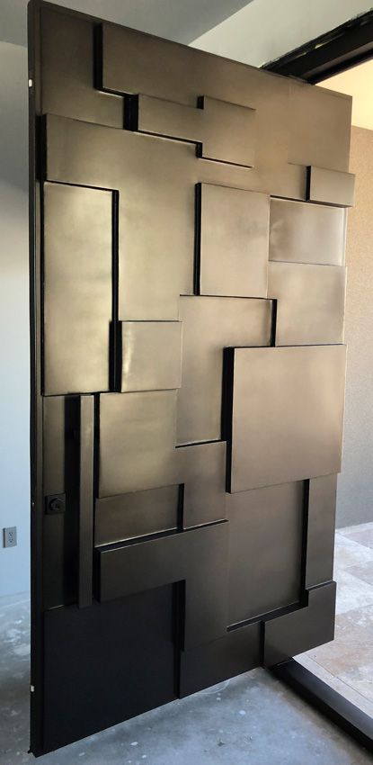 Modern Entry Doors | Double Front Doors | Custom Design - Scottsdale Modern Entrance Door Front Entry Interior Design, Main Door Design Modern Front Entry, Double Entry Doors Wood, Modern Front Doors, House Martin, Modern Entry Doors, Door Projects, Modern Entrance Door, Modern Entry Door