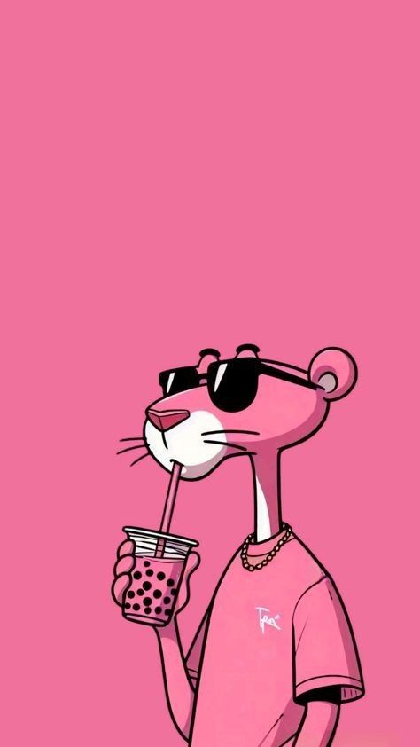 Iphone Background Inspiration, Pink Panther Cartoon, Chill Wallpaper, Iphone Dynamic Wallpaper, Sassy Wallpaper, 디즈니 캐릭터, Karten Design, Funny Iphone Wallpaper, Pink Posters