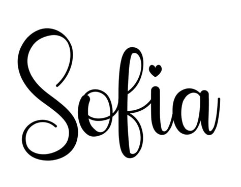 Sofia In Cursive, Sofia Lettering, Sofia Name, Name In Cursive, Alice In Wonderland Aesthetic, Silhouette Vinyl, Bullet Journal School, Mini Drawings, Name Tattoos