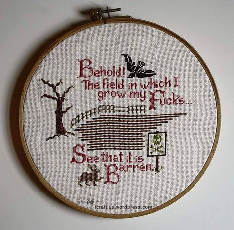 Cross Stitch Quotes, Funny Cross Stitch Patterns, Subversive Cross Stitch, Cross Stitch Funny, Stitching Art, A Cross, Embroidery Inspiration, Cross Stitch Art, Filet Crochet