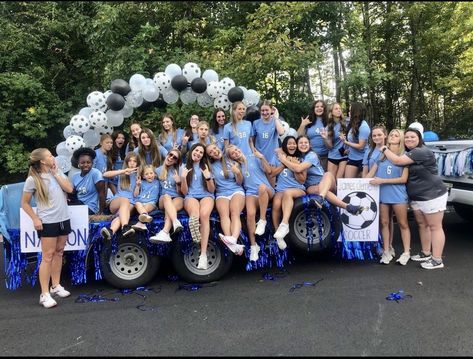 Soccer parade float Soccer Parade Float Ideas, Soccer Float Parade Ideas, Soccer Theme, Parade Float, Youth Soccer, Float, Aurora, Soccer, Pins