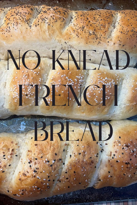 This no knead french bread is ready-to-eat in about two hours. It makes three loaves of soft delicious french bread. No Knead French Bread, Sourdough Bread Starter, Bread Starter, Bread Mix, Bread Roll, No Knead, Bread Maker, Bakery Bread, Bread Cake