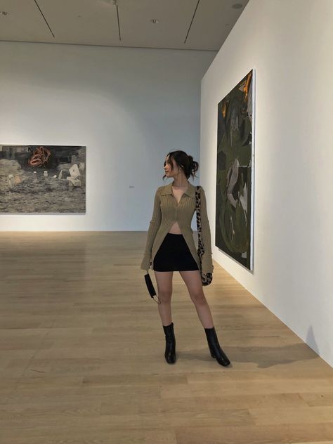 Art Museum Outfit, Art Gallery Outfit, Fall Outfits Aesthetic, Museum Outfit, Outfit Curvy, Galleria D'arte, Stylish Fall Outfits, Date Outfits, Fashion Fits