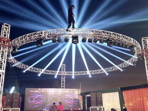 Flat Roof Systems, Aluminium Ceiling, Stage Lighting Design, Lighting Truss, Portable Stage, Party Night Club Aesthetic, Truss Structure, Wedding Stage Backdrop, Outdoor Stage