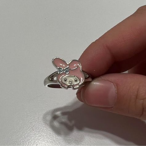 My Melody Ring Size 7/8. Brand New Without Packaging And Hasn’t Been Worn. Please Let Me Know If You Have Any Questions, Offers, Or Trades. My Melody Ring, Hello Kitty Ring, Hello Kitty Jewelry, Ring Color, My Melody, Cute Jewelry, Womens Jewelry Rings, Let Me Know, Hello Kitty